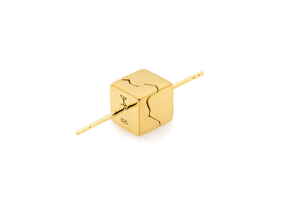 FRACTURE x GOLD geometric earrings