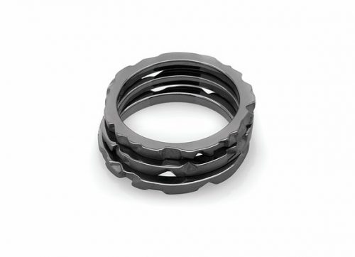 Black rhodium ring
