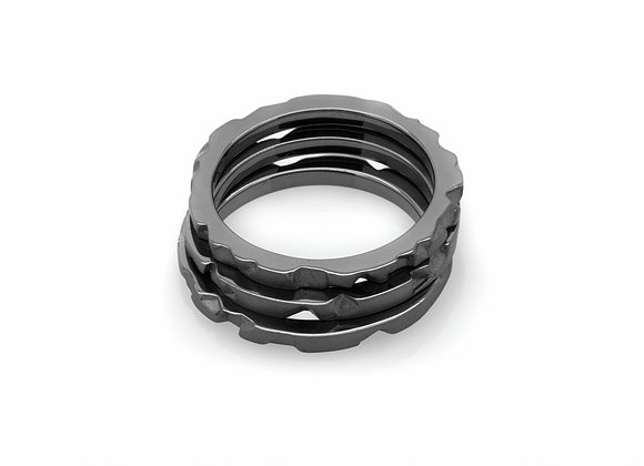 Black rhodium ring