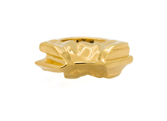 MAUNA x GOLD ring front view