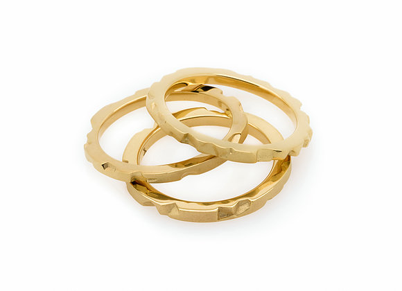 Tern x Gold high tech parametric rings